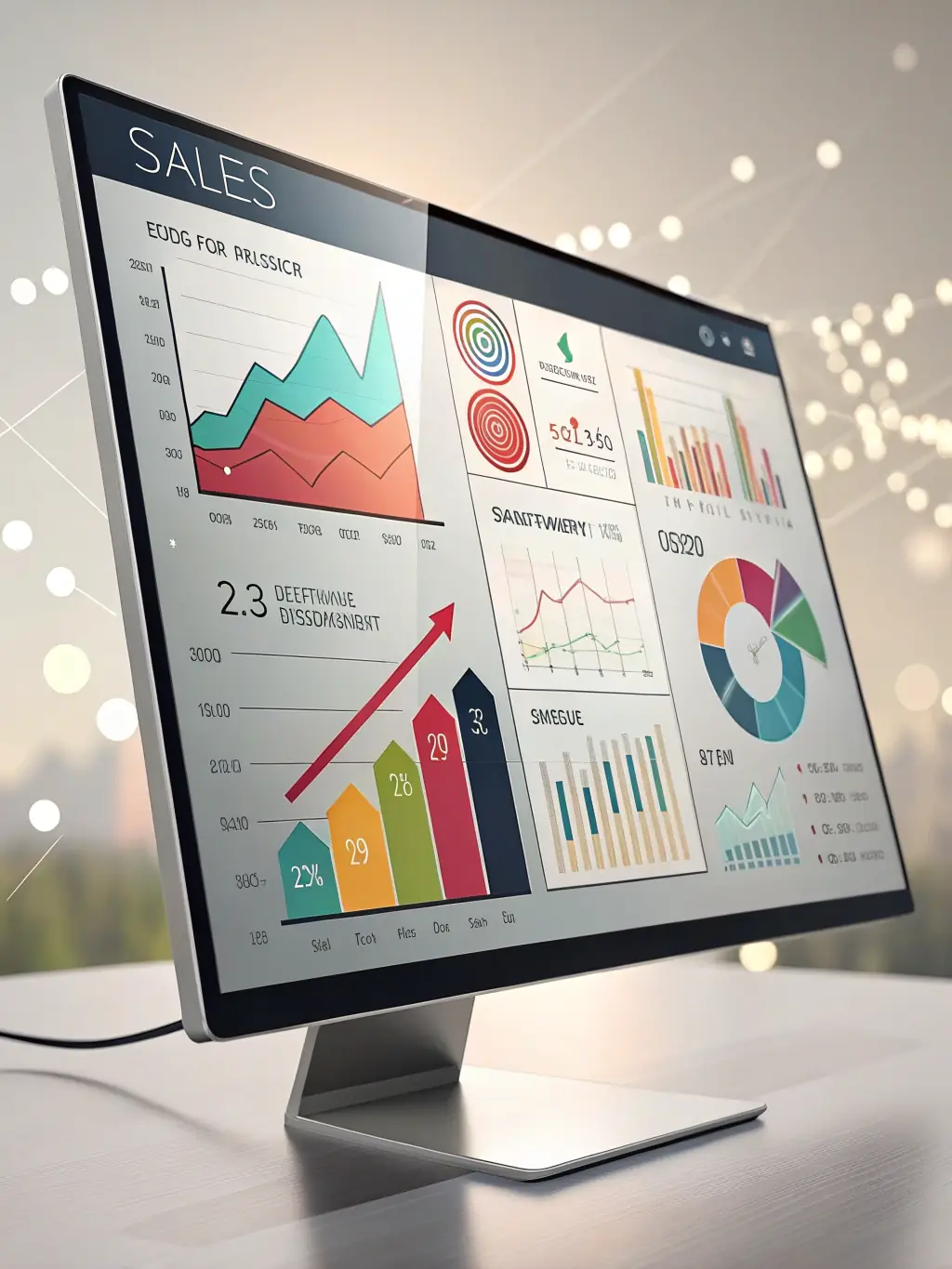A visually appealing graphic showing market analytics and sales data, illustrating the potential for profit and growth.