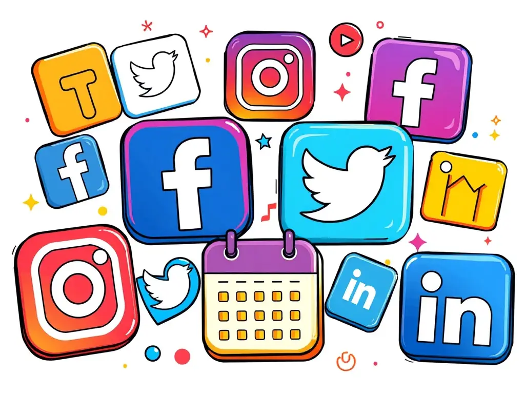 A graphic illustrating various marketing channels, including social media platforms, email campaigns, and online advertising, demonstrating the comprehensive marketing support offered by Cloud Cigar.