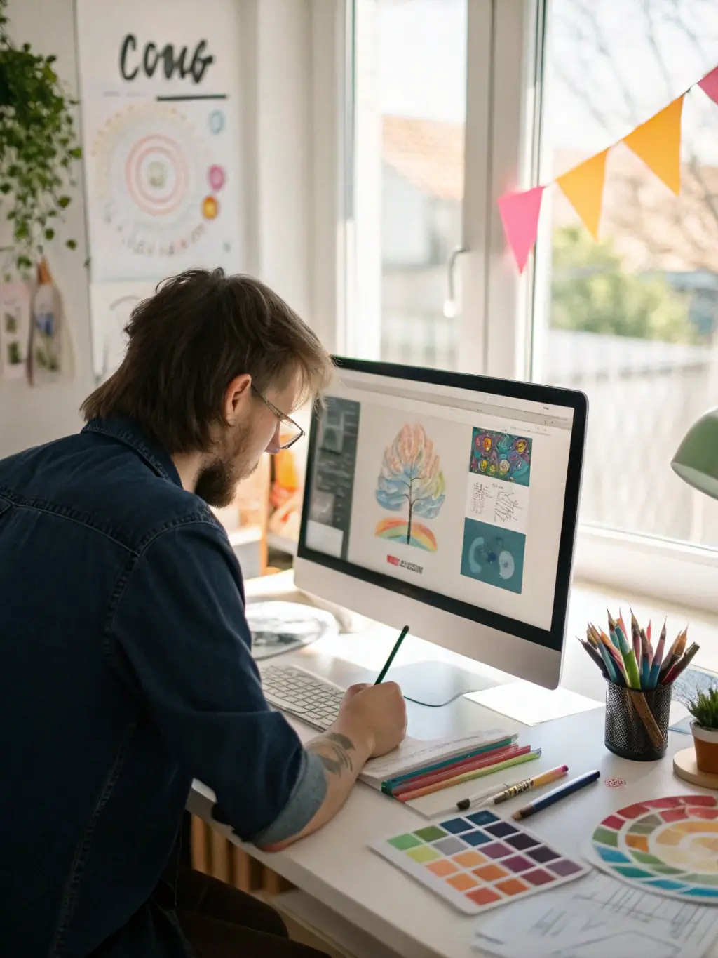 A visually appealing graphic illustrating the packaging design process, including label creation, box selection, and branding elements, highlighting the importance of presentation.